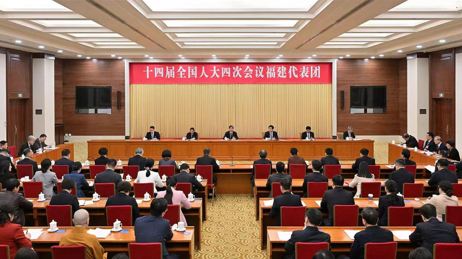 十四届全国人大四次会议福建代表团成立