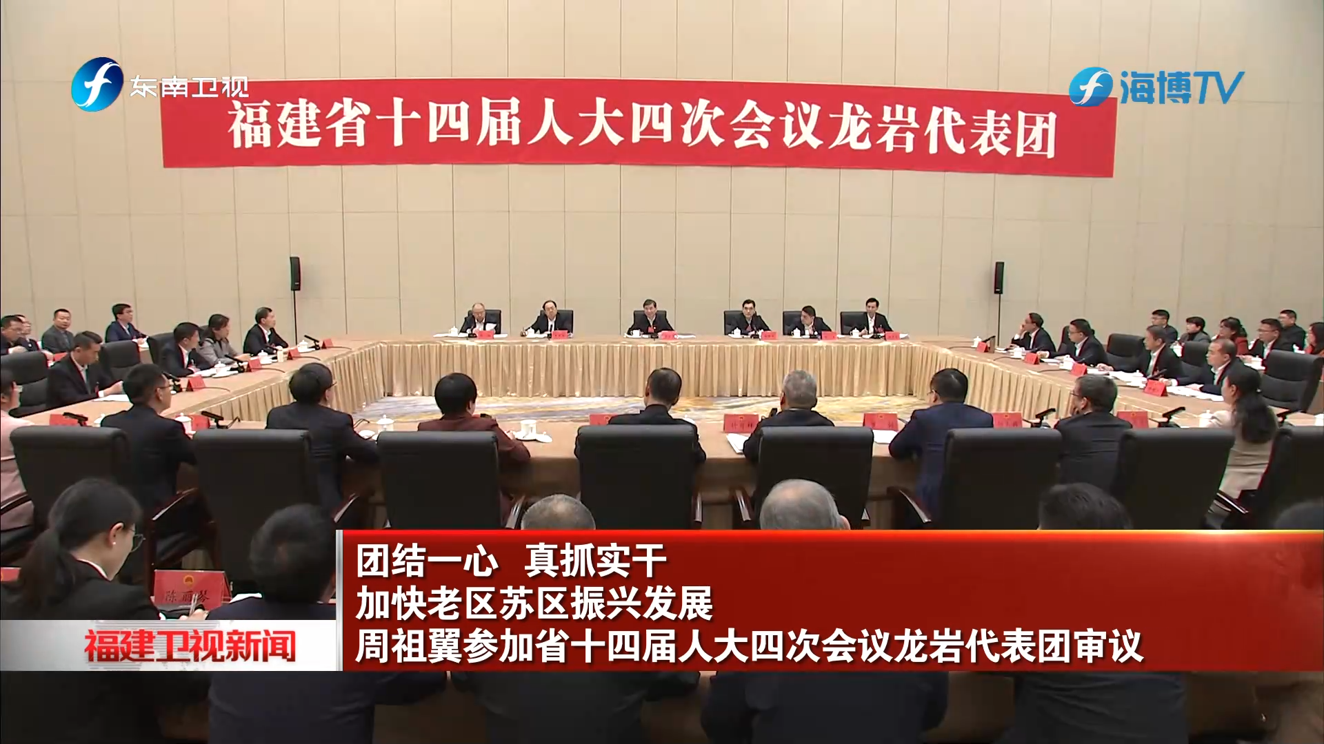 周祖翼参加省十四届人大四次会议龙岩代表团审议